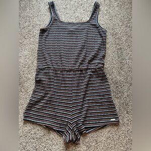 Volcom Striped Lived in Lounge romper Lil Romper